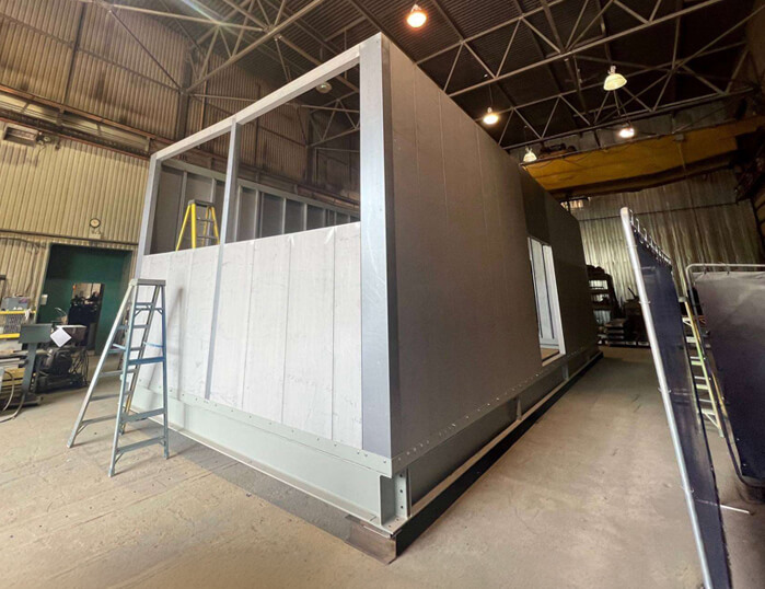 Fabrication of a enclosure for industrial equipement